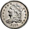 Image 1 : 1833 H10C AU58 NGC. V-5, LM-7, R.2. Lustrous fields an 1833[H10C] V-5, LM-7, R.2. Reiver state a. AU