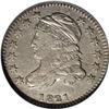 Image 1 : 1821 10C Small Date--Improperly Cleaned--NCS. AU Detai 1821[10C] Small Date JR-9, R.2. Reiver state 