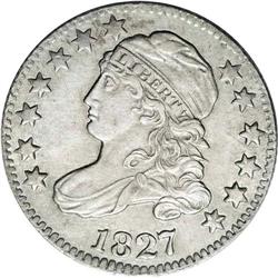 1827 10C AU50. --Improperly Cleaned--NCS. AU Details. 1827[10C] JR-13, R.3. Reiver state a--Improper