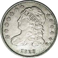 1829 10C Small 10C--Improperly Cleaned--NCS. VF Detail 1829[10C] Small 10C JR-8, R.4. Reiver state a