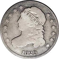 1829 10C Curl Base 2 Good 4 NGC. JR-10, R.7. Interming 1829[10C] Curl Base 2 JR-10, R.6. Reiver stat