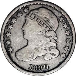 1830 10C Small 10C VG10 NGC. JR-1, R.5. Intermingled g 1830[10C] Small 10C JR-1, R.5. Reiver state b
