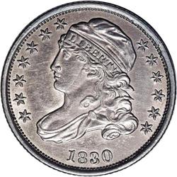 1830 10C Small 10C--Improperly Cleaned--NCS. AU Detail 1830[10C] Small 10C JR-2, R.1. Reiver state a