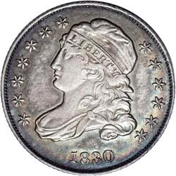 1830/29 10C AU55 NGC. JR-4, R.2. Traces of the underly 1830/29[10C] JR-4, R.2. Reiver state a. AU55 