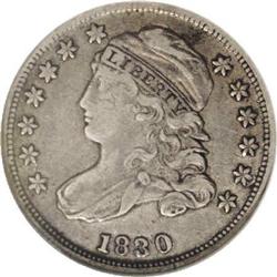 1830 10C Medium 10C XF40 NGC. JR-6, R.2. Medium gray t 1830[10C] Medium 10C JR-6, R.2. Reiver state 