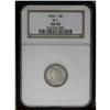 Image 1 : 1832 10C AU55 NGC. JR-1, R-2. Pearl gray toning in the 1832[10C] JR-1, R.2. Reiver state a. AU55 NGC