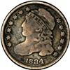 Image 1 : 1834 10C Large 4--Obverse Damage--NCS. VG Details. JR- 1834[10C] Large 4 JR-6, R.2. Reiver state e.-