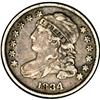 Image 1 : 1834 10C Large 4 XF40 NGC. JR-6, R.2. Gunmetal gray to 1834[10C] Large 4 JR-6, R.2. Reiver state g. 