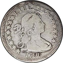 1796 25C B-2, R.3. VG8 NGC. Die State II. High 6; Smal 1796[25C] B-2, R.3. VG8 NGC. Die State II.