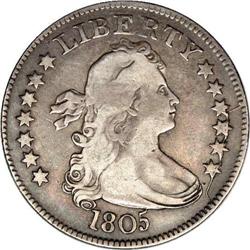 1805 25C B-2, R.3. Fine 12 NGC. Late State. 5 touches 1805[25C] B-2, R.3. Fine 12 NGC. Late State.