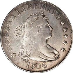1806 25C B-3, R.1. XF45 NGC. Die State III+. I and T b 1806[25C] B-3, R.1. XF45 NGC. Die State III+.