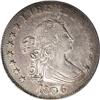 Image 1 : 1806 25C B-9A, R.1. AU50 NGC. Die State XI+. Stars 7 a 1806[25C] B-9A, R.1. AU50 NGC. Die State XI+.