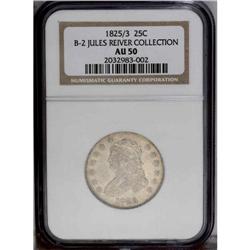 1825/3 25C B-2, R.2. AU50 NGC. Die State III. Close ov 1825/3[25C] B-2, R.2. AU50 NGC. Die State III