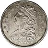 Image 1 : 1834 25C B-5, R.5. AU50. Clashed Dies. Star 8 repunche 1834[25C] B-5, R.5--Improperly Cleaned--NCS. 