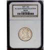 Image 3 : 1837 25C B-2, R.1. AU53 NGC. Die State II. Digit 7 is 1837[25C] B-2, R.1. AU53 NGC. Die State II.