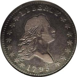 1795 50C 2 Leaves VF25 NGC. O-106, R.6. The obverse re 1795[50C] 2 Leaves. O-106, R.6. VF25 NGC.