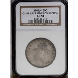 1805/4 50C AU50 NGC. O-101, R.3. No Half Dollars are 1805/4[50C] O-101, R.3. AU50 NGC.