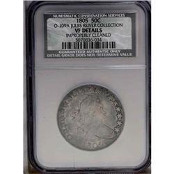1805 50C VF20. Ex: Classic (3/1985), lot 342. 1805[50C] O-109a, Low R.4--Improperly Cleaned--NCS. VF