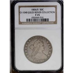 1806/5 50C Fine 15 NGC. O-104b, R.5. In this later die 1806/5[50C] O-104b, R.5. Fine 15 NGC.