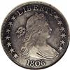 Image 1 : 1806 50C Pointed 6, Stem VF35 NGC. O-115a, R.2. The la 1806[50C] Pointed 6, Stem O-115a, R.2. VF35 N