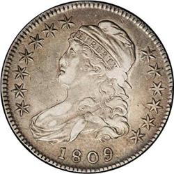 1809 50C --Improperly Cleaned--NCS. XF Details. O-111. 1809[50C]--Improperly Cleaned--NCS. XF Detail