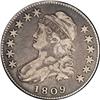 Image 1 : 1809 50C VF25 NGC. O-112. R.5. Medium gray toning on t 1809[50C] VF25 NGC.
