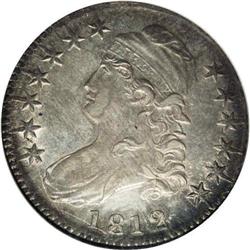 1812 50C AU53 NGC. O-106, R.1. This spectacularly flas 1812[50C] AU53 NGC.