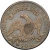 Image 2 : 1818 50C --Improperly Cleaned--NCS. AU Details. O-107. 1818[50C]--Improperly Cleaned--NCS. AU Detail