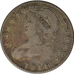 1818 50C VG10 NGC. O-115, High R.4. An evenly worn exa 1818[50C] VG10 NGC.
