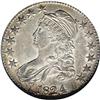 Image 1 : 1824 50C AU55 NGC. O-105, R.2. Ex: Jules Reiver. This 1824[50C] AU55 NGC.