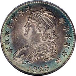 1825 50C XF40--Improperly Cleaned--NCS. AU Details. O- 1825[50C] XF40--Improperly Cleaned--NCS. AU D