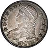 Image 1 : 1827 50C Square Base 2--Improperly Cleaned--NCS. XF De 1827[50C] Square Base 2--Improperly Cleaned--