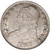 Image 1 : 1827 50C Square Base 2 AU50 NGC. O-115, R.2. Attribute 1827[50C] Square Base 2 AU50 NGC.