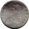 Image 1 : 1827 50C Square Base 2 AU50 NGC. O-132, R.3. This is t 1827[50C] Square Base 2 AU50 NGC.