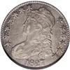 Image 1 : 1827 50C Square Base 2 XF45 NGC. O-141, R.3. The Peter 1827[50C] Square Base 2 XF45 NGC.