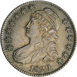 1829 50C AU50 NCS. 1829[50C] Small Letters--Improperly Cleaned--NCS. AU Details.