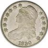Image 1 : 1830 50C Small 0 AU58 NGC. O-103, R.1. The vertical st 1830[50C] Small 0 AU58 NGC.