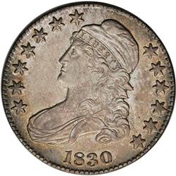 1830 50C Small 0 AU58 NGC. The first A of AMERICA is r 1830[50C] Small 0 AU58 NGC.