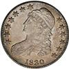 Image 1 : 1830 50C Small 0 AU58 NGC. The first A of AMERICA is r 1830[50C] Small 0 AU58 NGC.