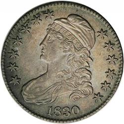 1830 50C Small 0 AU53 NGC. O-110, R.3. Several of the 1830[50C] Small 0 AU53 NGC.