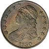 Image 1 : 1830 50C Small 0 MS63 NGC. O-114, R.5. The sole die ma 1830[50C] Small 0 MS63 NGC.