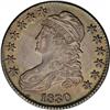 Image 1 : 1830 50C Small 0 AU58 NGC. O-119, R.1. The A in STATES 1830[50C] Medium 0 AU58 NGC.