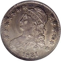 1831 50C AU55 NGC. O-103, R.1. There is a fine die cra 1831[50C] AU55 NGC.