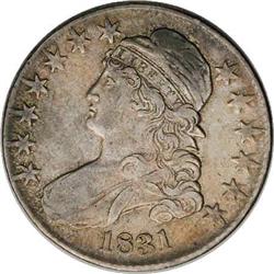 1831 50C AU50 NGC. O-110, R.2. This variety shares an 1831[50C] AU50 NGC.