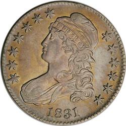 1831 50C AU50--Improperly Cleaned--NCS. AU Details. O- 1831[50C] AU50--Improperly Cleaned--NCS. AU D