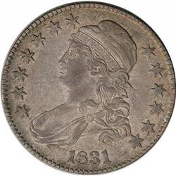 1831 50C AU55 NGC. O-114, R.3. This coin shares an obv 1831[50C] AU55 NGC.