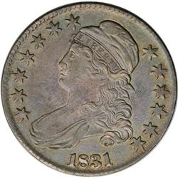 1831 50C AU58 NGC. O-114, R.3. The dot to the right of 1831[50C] AU58 NGC.