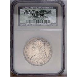 1832 50C Small Letters--Improperly Cleaned--NCC. AU De 1832[50C] Small Letters--Improperly Cleaned--