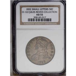 1832 50C Small Letters AU55 NGC. O-122, R.1 The 3 in t 1832[50C] Small Letters AU55 NGC.