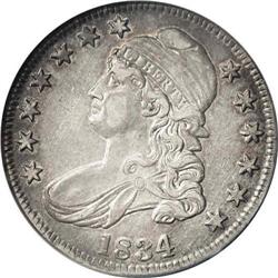 1834 50C Large Date, Small Letters--Improperly Cleaned 1834[50C] Large Date, Small Letters--Improper